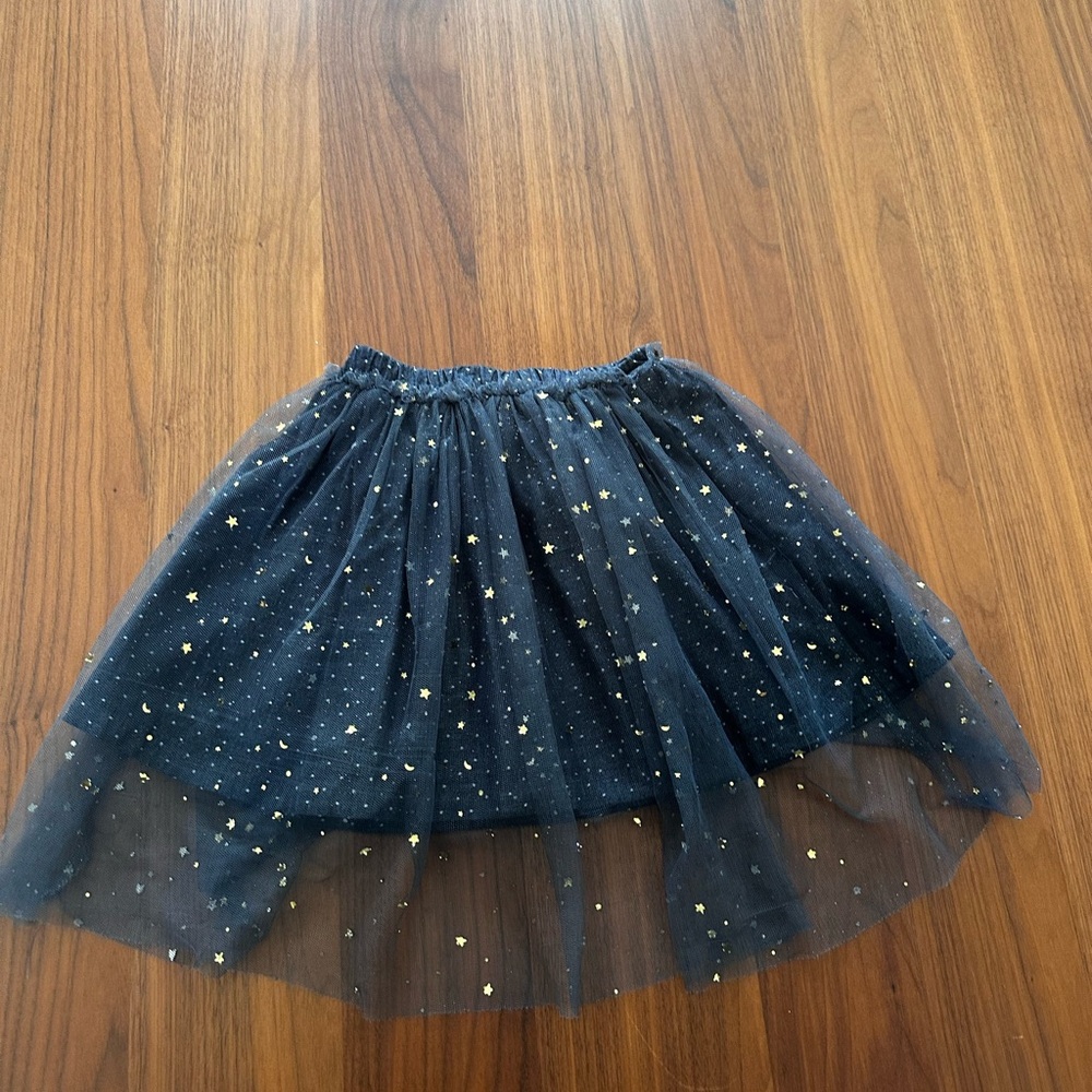 Elegant charcoal grey Starry Skirt